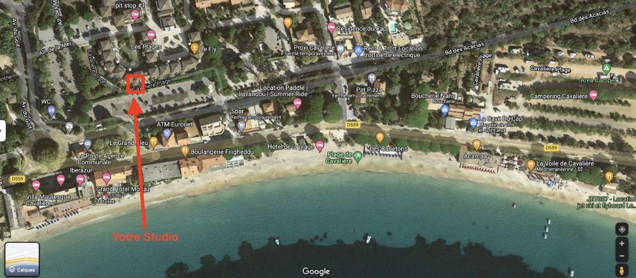 Magnifique Studio A 50M De La Plage De Cavaliere - Studio Tamarindo Le Lavandou Bagian luar foto